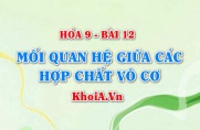 Mối quan hệ tính chất hóa học của các hợp chất vô cơ, sơ đồ và phản ứng hóa học thể hiện mối quan hệ - Hóa 9 bài 12